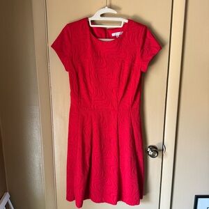 Sandra Darren Vibrant Red Mini Dress